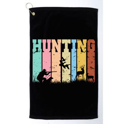 Vintage Retro Hunting Hunter Golf Towel