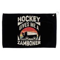 Vintage Retro Hockey Gives Me A Zamboner Hockey Grommeted Golf Towel