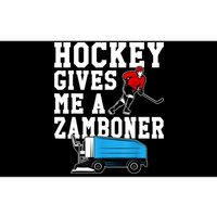 Vintage Retro Hockey Gives Me A Zamboner Hockey Bumper Sticker