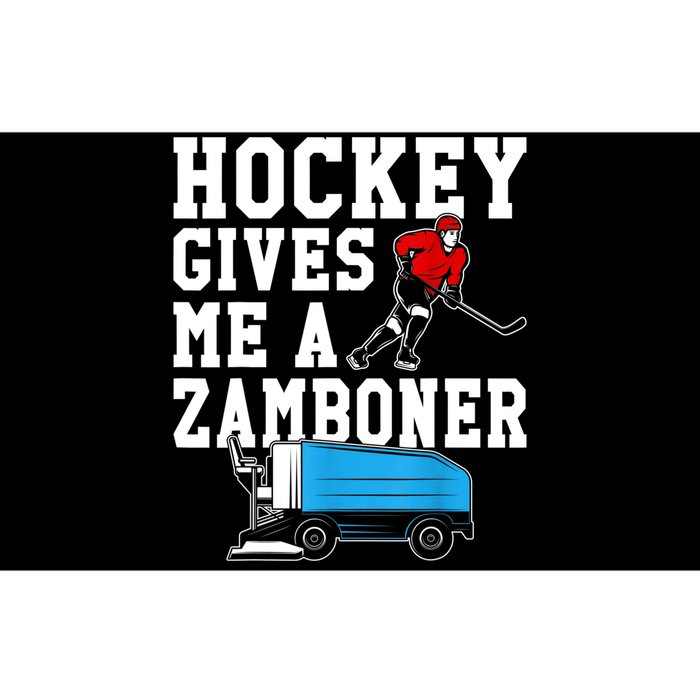 Vintage Retro Hockey Gives Me A Zamboner Hockey Bumper Sticker