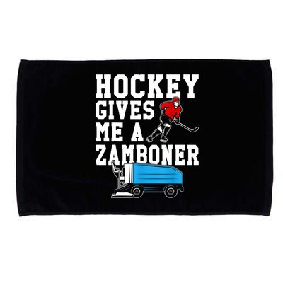 Vintage Retro Hockey Gives Me A Zamboner Hockey Microfiber Hand Towel