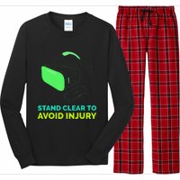 Virtual Reality Hazard Vr Stay Clear To Avoid Injury Long Sleeve Pajama Set