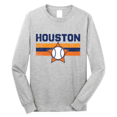Vintage Retro Houston Texas Vintage Texas Houston Long Sleeve Shirt