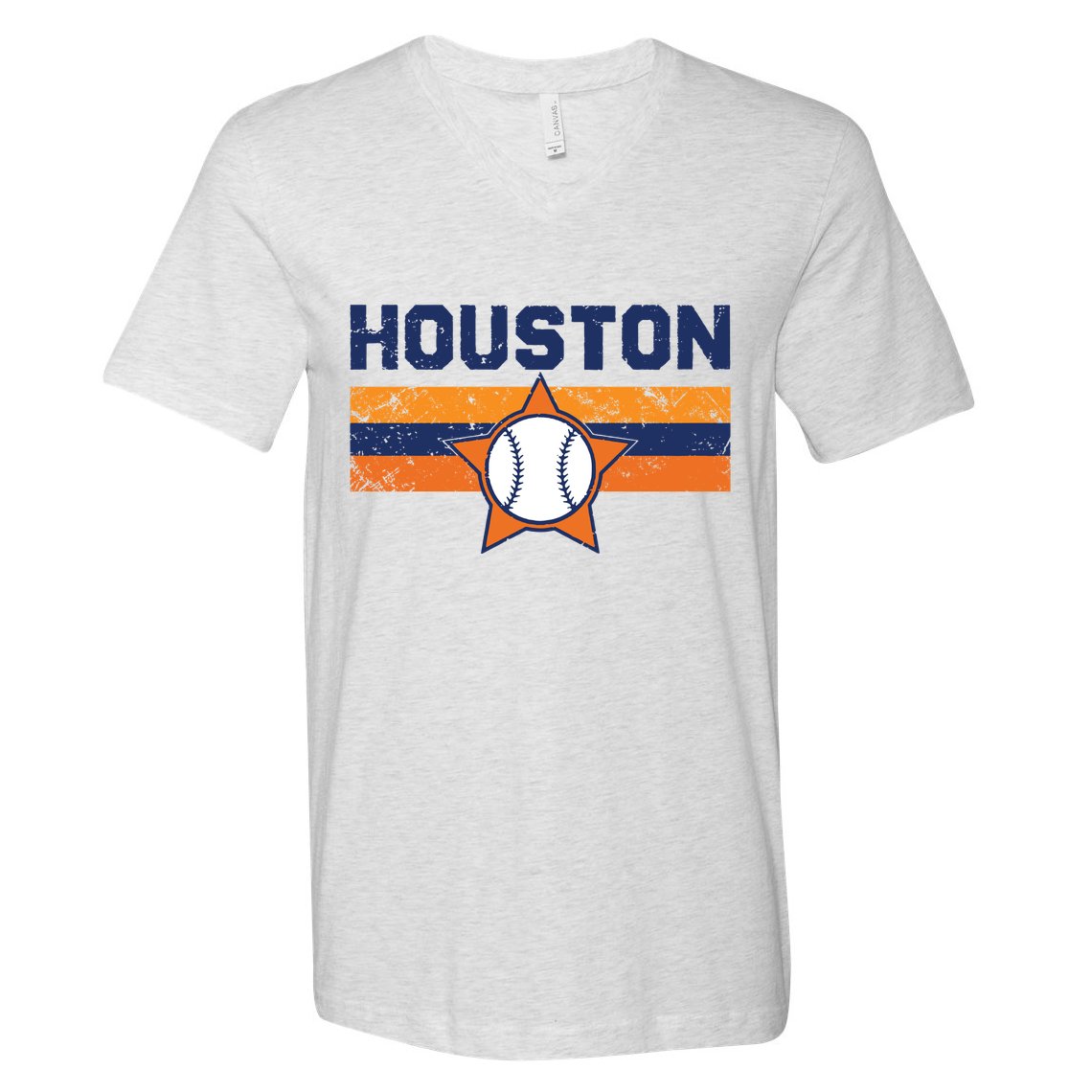 Vintage Retro Houston Texas Vintage Texas Houston V-Neck T-Shirt