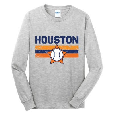 Vintage Retro Houston Texas Vintage Texas Houston Tall Long Sleeve T-Shirt