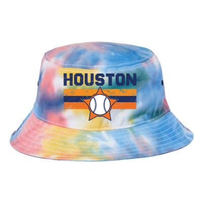 Vintage Retro Houston Texas Vintage Texas Houston Tie Dye Newport Bucket Hat