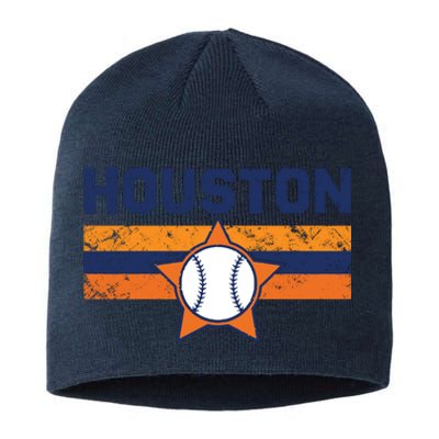 Vintage Retro Houston Texas Vintage Texas Houston Sustainable Beanie