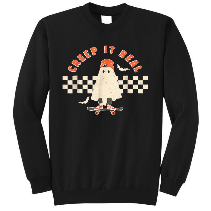 Vintage Retro Halloween Creep It Real Ghost Fall Season Sweatshirt