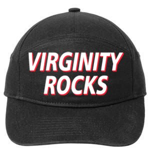 Virginity Rocks Heather 7-Panel Snapback Hat