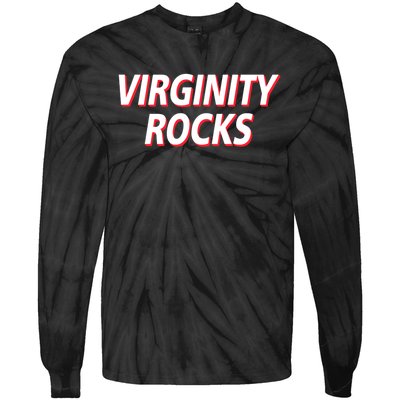 Virginity Rocks Heather Tie-Dye Long Sleeve Shirt