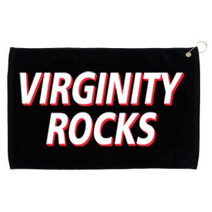 Virginity Rocks Heather Grommeted Golf Towel