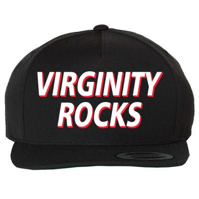 Virginity Rocks Heather Wool Snapback Cap