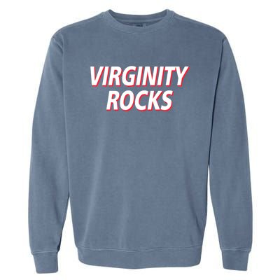 Virginity Rocks Heather Garment-Dyed Sweatshirt