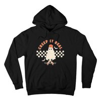 Vintage Retro Halloween Creep it real Ghost Fall Season Hoodie