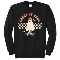 Vintage Retro Halloween Creep it real Ghost Fall Season Tall Sweatshirt