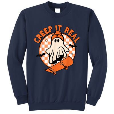 Vintage Retro Halloween Creep It Real Ghost Boy Fall Season Sweatshirt