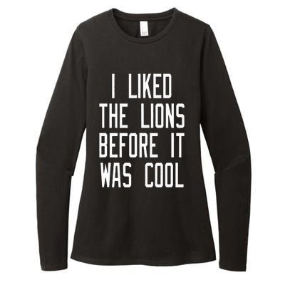 Vintage Retro I Liked the Lions Before It Was Cool Womens CVC Long Sleeve Shirt