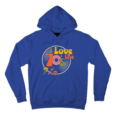 Vintage Retro I Love The 70s Hippie Style Hoodie