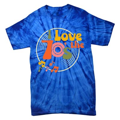 Vintage Retro I Love The 70s Hippie Style Tie-Dye T-Shirt