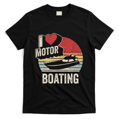 Vintage Retro I Love Motor Boating T-Shirt