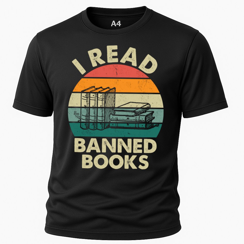 VINTAGE RETRO I READ BANNED BOOKS Cooling Performance Crew T-Shirt
