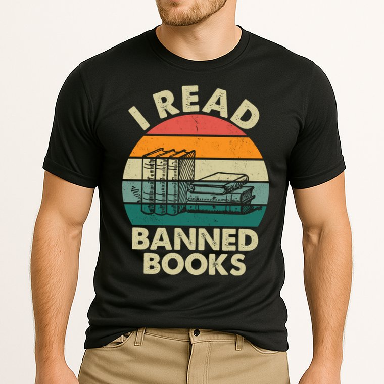 VINTAGE RETRO I READ BANNED BOOKS Cooling Performance Crew T-Shirt