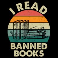 VINTAGE RETRO I READ BANNED BOOKS Apron