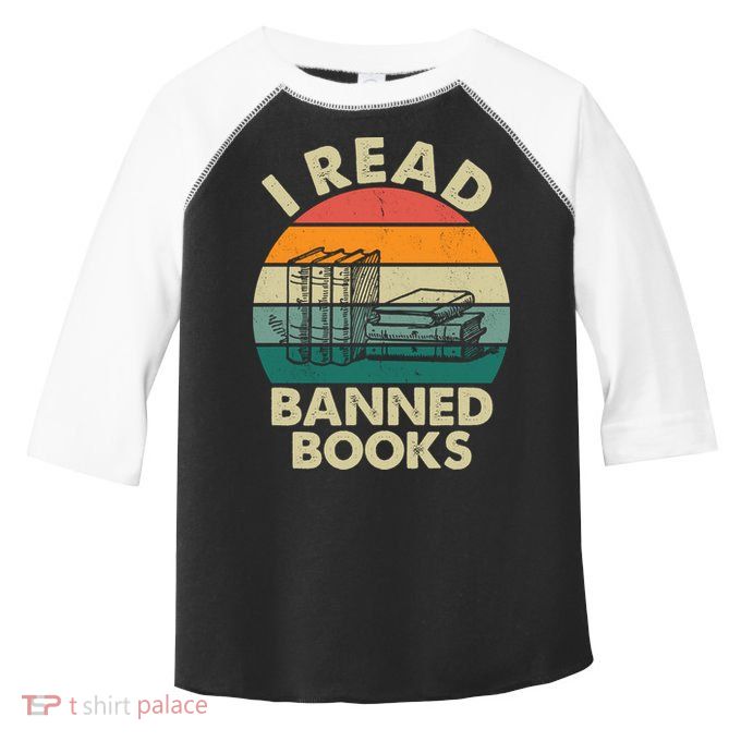 VINTAGE RETRO I READ BANNED BOOKS Toddler Fine Jersey T-Shirt