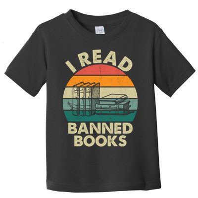 VINTAGE RETRO I READ BANNED BOOKS Toddler T-Shirt