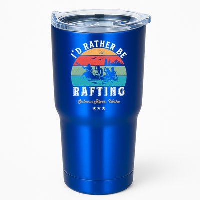 Vintage Retro I'd Rather Be Water Rafting Salmon River Idaho Gift Tumbler