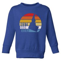 Vintage Retro Idaho Best Dad Ever Gift Toddler Sweatshirt