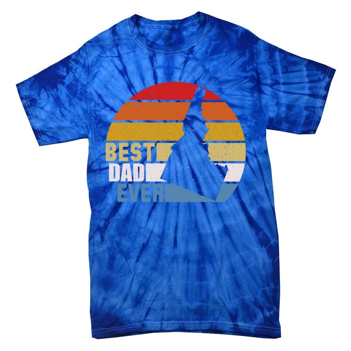 Vintage Retro Idaho Best Dad Ever Gift Tie-Dye T-Shirt