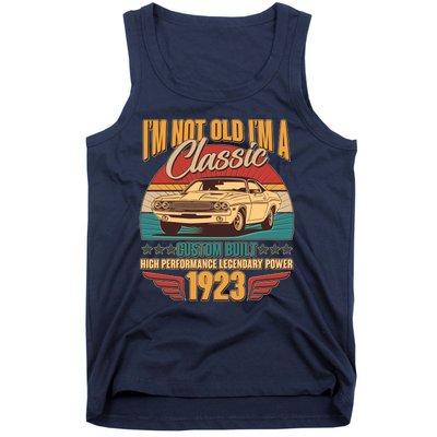 Vintage Retro I'm Not Old I'm A Classic 1923 100th Birthday Classic Car Lover Tank Top