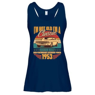 Vintage Retro I'm Not Old I'm A Classic 1953 70th Birthday Classic Car Lover Ladies Essential Flowy Tank