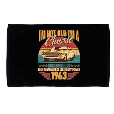 Vintage Retro I'm Not Old I'm A Classic 1963 60th Birthday Classic Car Lover Microfiber Hand Towel