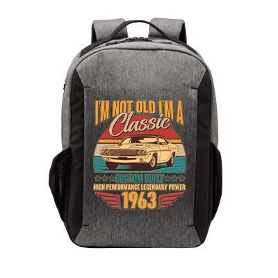 Vintage Retro I'm Not Old I'm A Classic 1963 60th Birthday Classic Car Lover Vector Backpack