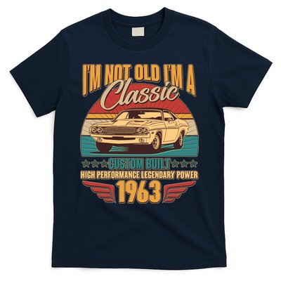 Vintage Retro I'm Not Old I'm A Classic 1963 60th Birthday Classic Car Lover T-Shirt