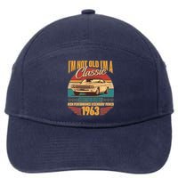 Vintage Retro I'm Not Old I'm A Classic 1963 60th Birthday Classic Car Lover 7-Panel Snapback Hat
