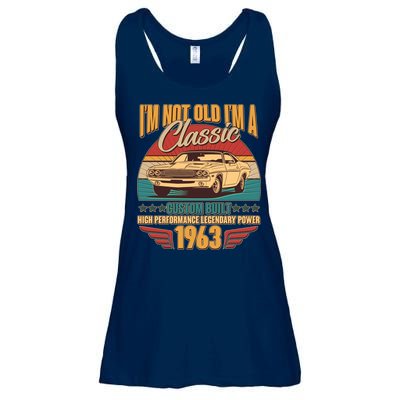 Vintage Retro I'm Not Old I'm A Classic 1963 60th Birthday Classic Car Lover Ladies Essential Flowy Tank