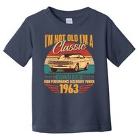 Vintage Retro I'm Not Old I'm A Classic 1963 60th Birthday Classic Car Lover Toddler T-Shirt