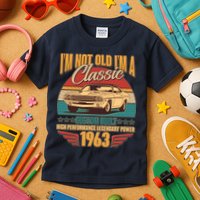Vintage Retro I'm Not Old I'm A Classic 1963 60th Birthday Classic Car Lover Kids T-Shirt