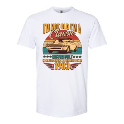 Vintage Retro I'm Not Old I'm A Classic 1983 40th Birthday Classic Car Lover Softstyle® CVC T-Shirt