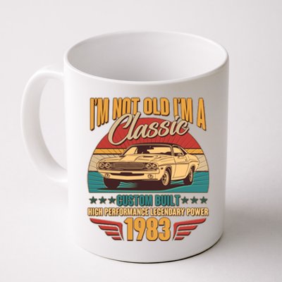 Vintage Retro I'm Not Old I'm A Classic 1983 40th Birthday Classic Car Lover Coffee Mug