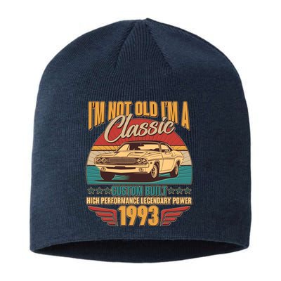 Vintage Retro I'm Not Old I'm A Classic 1993 30th Birthday Classic Car Lover Sustainable Beanie