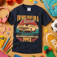 Vintage Retro I'm Not Old I'm A Classic 1993 30th Birthday Classic Car Lover Kids T-Shirt