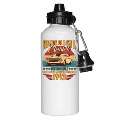 Vintage Retro I'm Not Old I'm A Classic 1993 30th Birthday Classic Car Lover Aluminum Water Bottle 