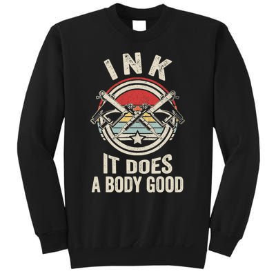 Vintage Retro Ink Inked Funny Tattoo Artist Tattoo Guns Sweatshirt