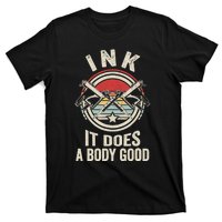 Vintage Retro Ink Inked Funny Tattoo Artist Tattoo Guns T-Shirt