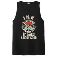 Vintage Retro Ink Inked Funny Tattoo Artist Tattoo Guns PosiCharge Competitor Tank