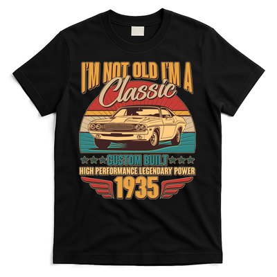 Vintage Retro Im Not Old Im A Classic 1935 90th Birthday Classic Car Lover T-Shirt